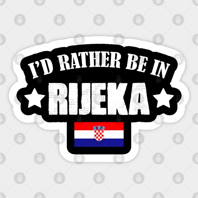 Rijeka Croatia Flag Gift Idea Hrvatska Sticker by sBag-Designs